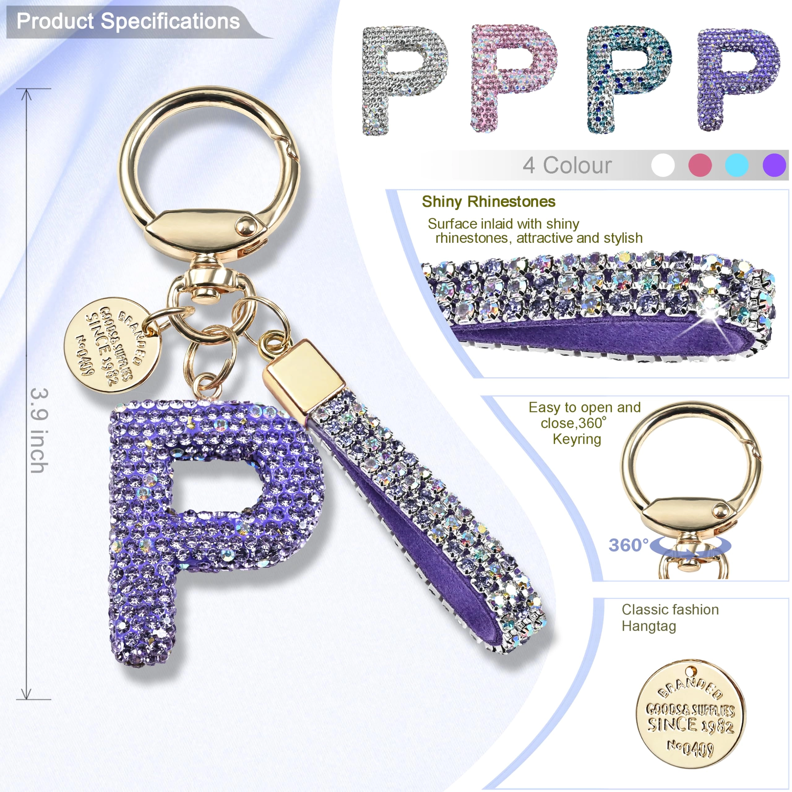 Initial Letter Keychain - Letter