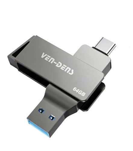 2-in-1 USB 3.2 Flash Drive - USB 3.2 Gen 2 Type-C & USB-A 64GB