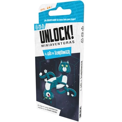 Unlock! Mini Adventure Schrödinger Cat - Card Game (Spanish)