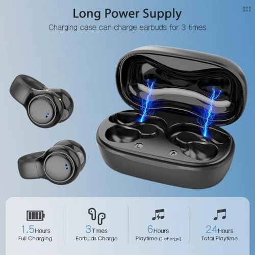 Open Ear Earphones Wireless Earbud
