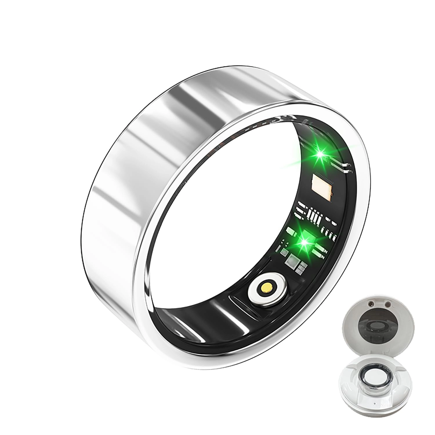 LONGLU Smart Ring - Heart Rate Blood Oxygen IP68 Waterproof
