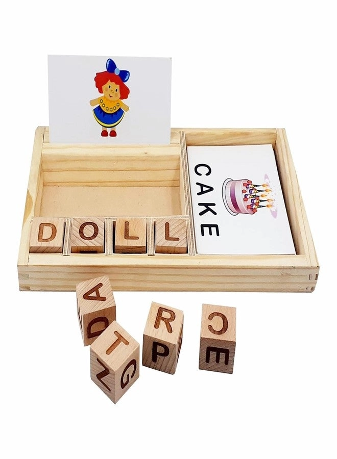 TOKYODO Wooden Spelling Learning Game Set - 3 Years and Up