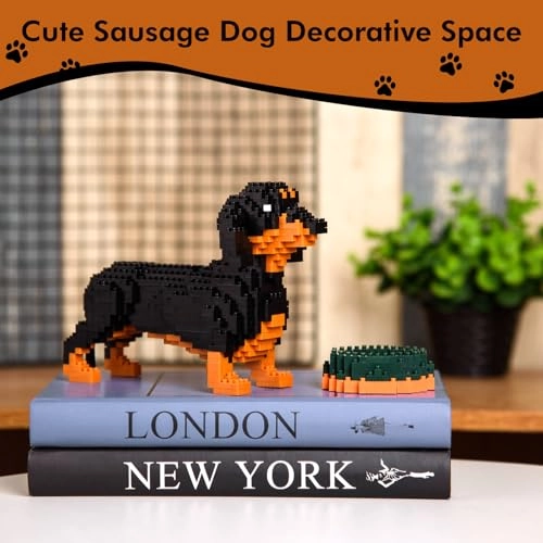 Dachshund Micro Building Block Set (6618-2)