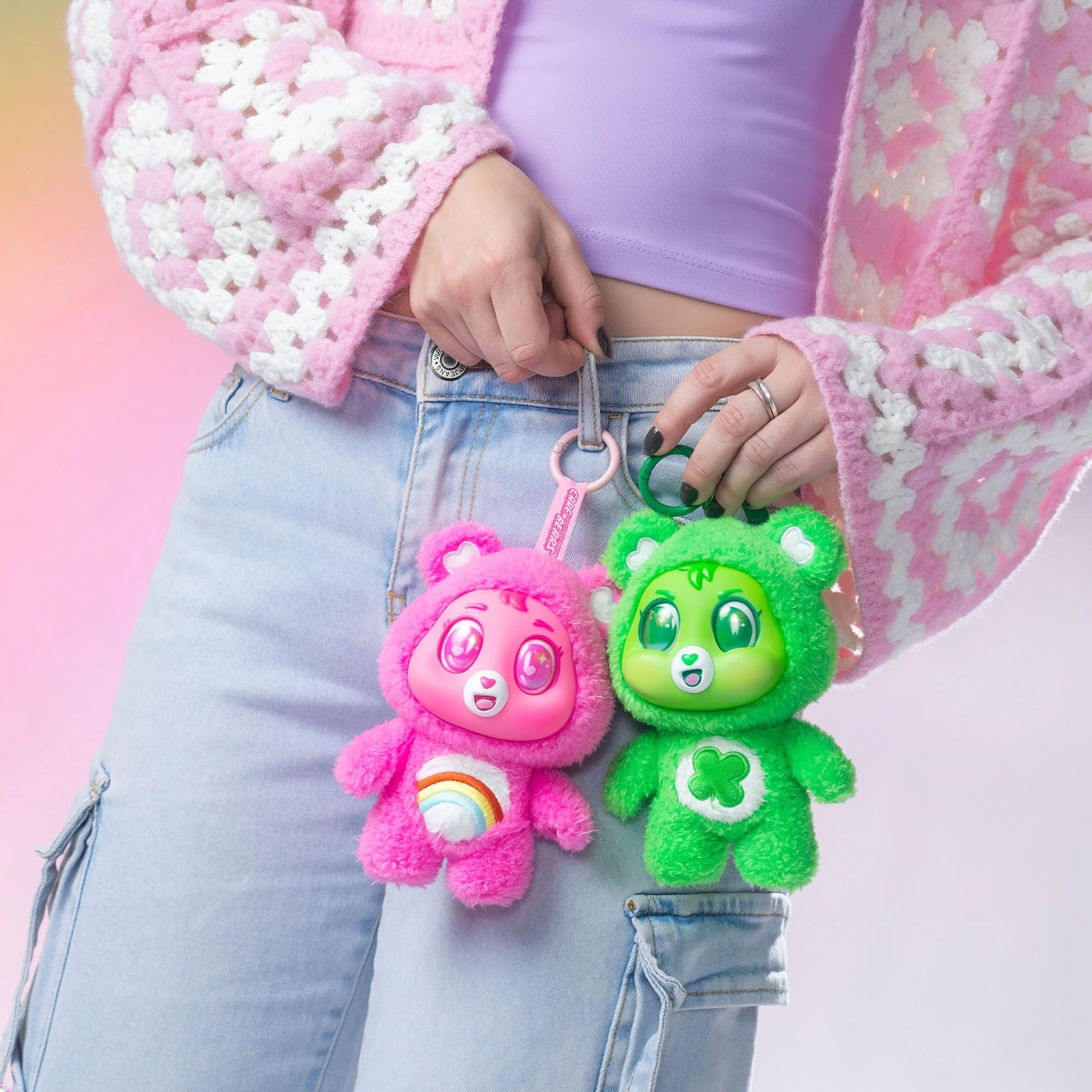 Care Bears Caring Cuties - 15 cm Plush Clip-On