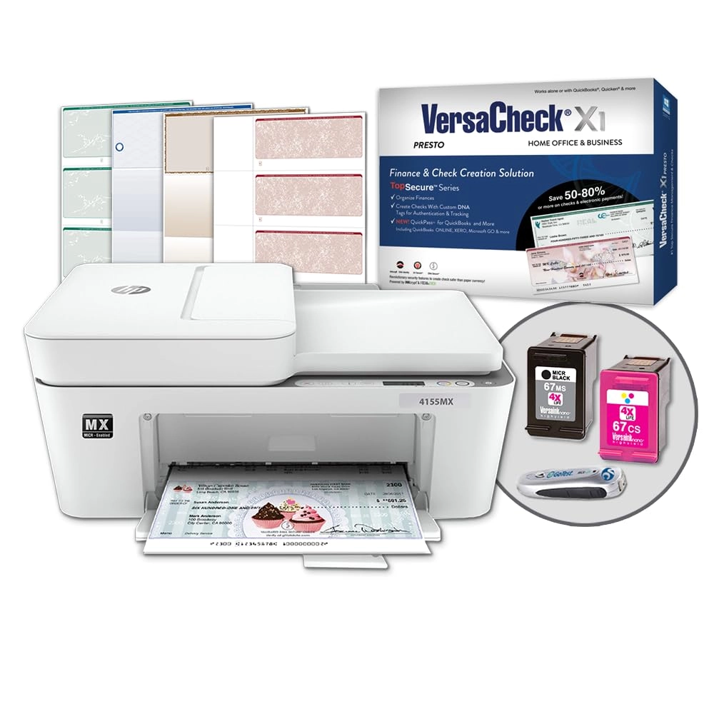 VersaCheck 4155 MXE - Inkjet Black MICR & Color Bundle