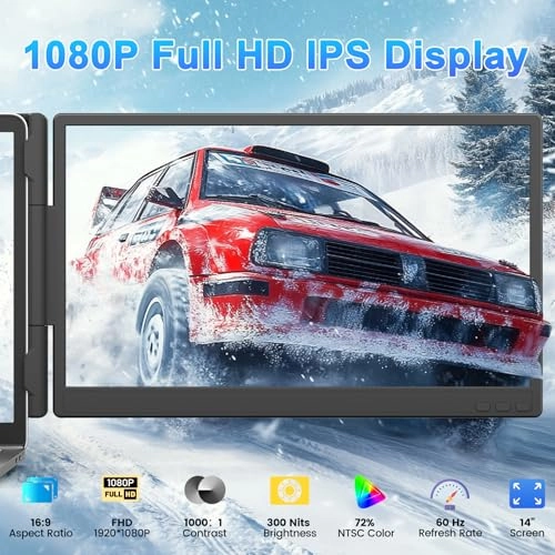 Laptop Screen Extender - kx 14 Inches 1920 x 1080 Pixels