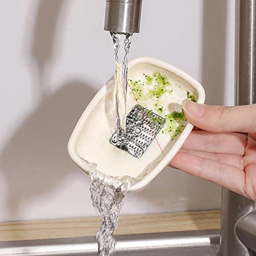 Mini Food Grinder - Portable Hand-Powered White