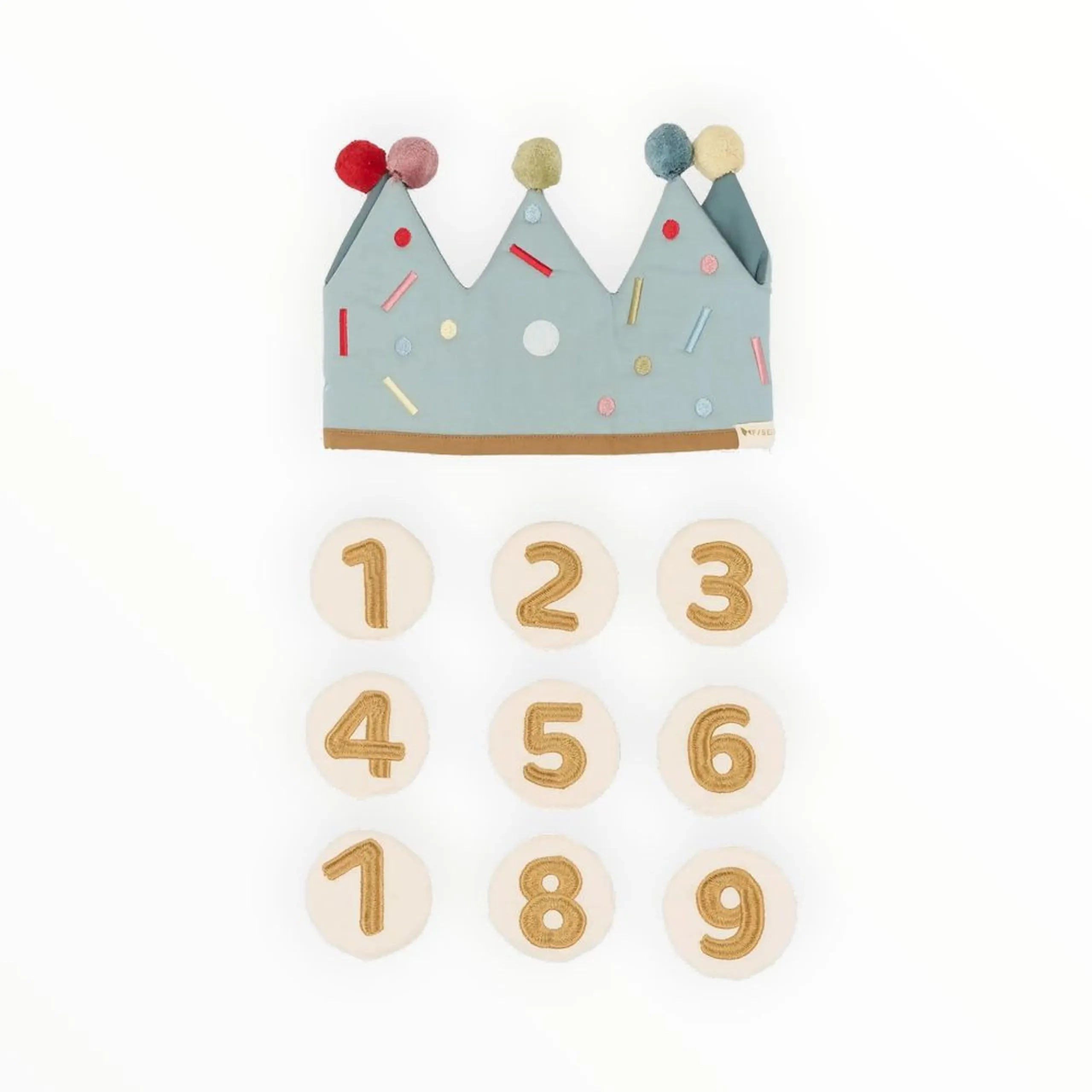 Fabelab Organic Birthday Crown - 48 cm Blue