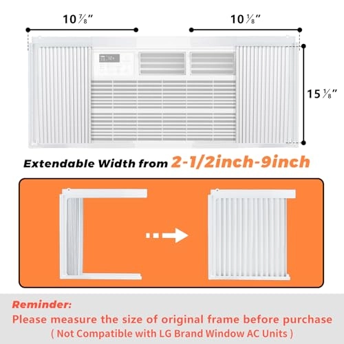 Window AC Side Panels - Adjustable 12,000 BTU
