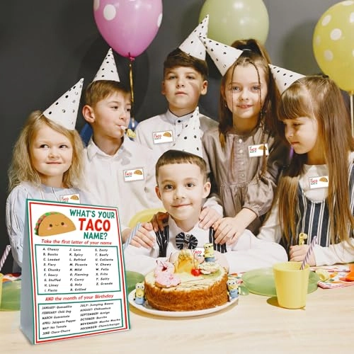What is Your Taco Name Game - 45 pieces 20 months