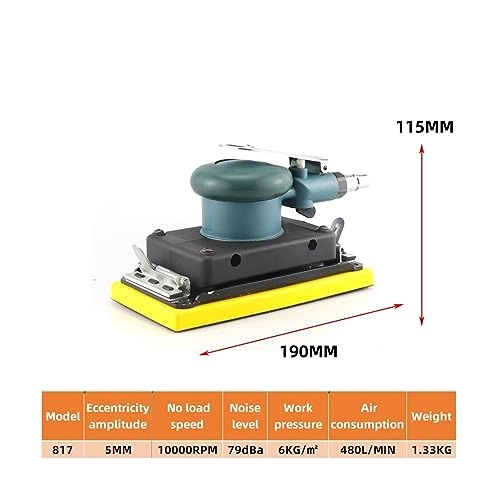 Pneumatic Orbital Sandpaper Machine - Square Sander 5500-6000rpm