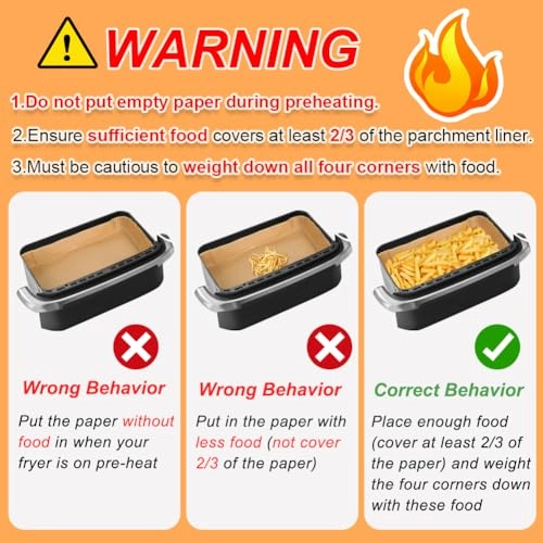Air Fryer Liners - Paper 100pcs