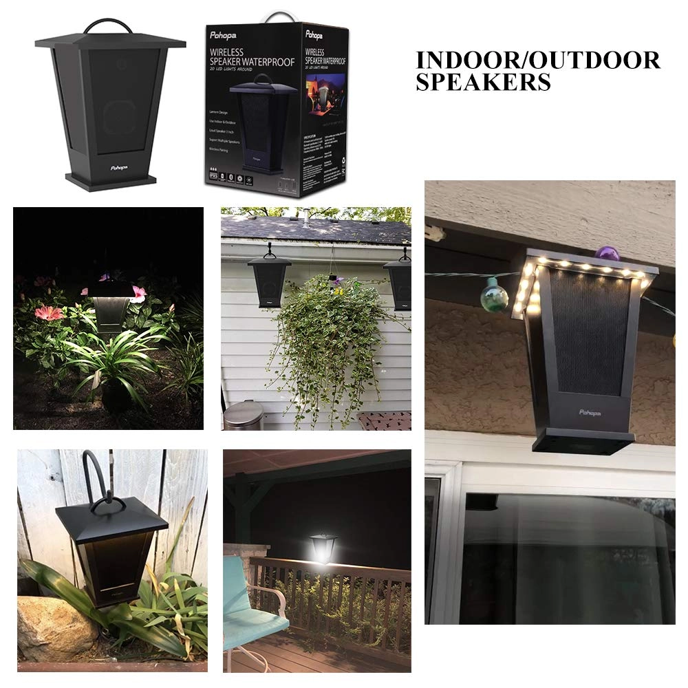 Bluetooth Speaker - Waterproof Portable LED Strip Lights