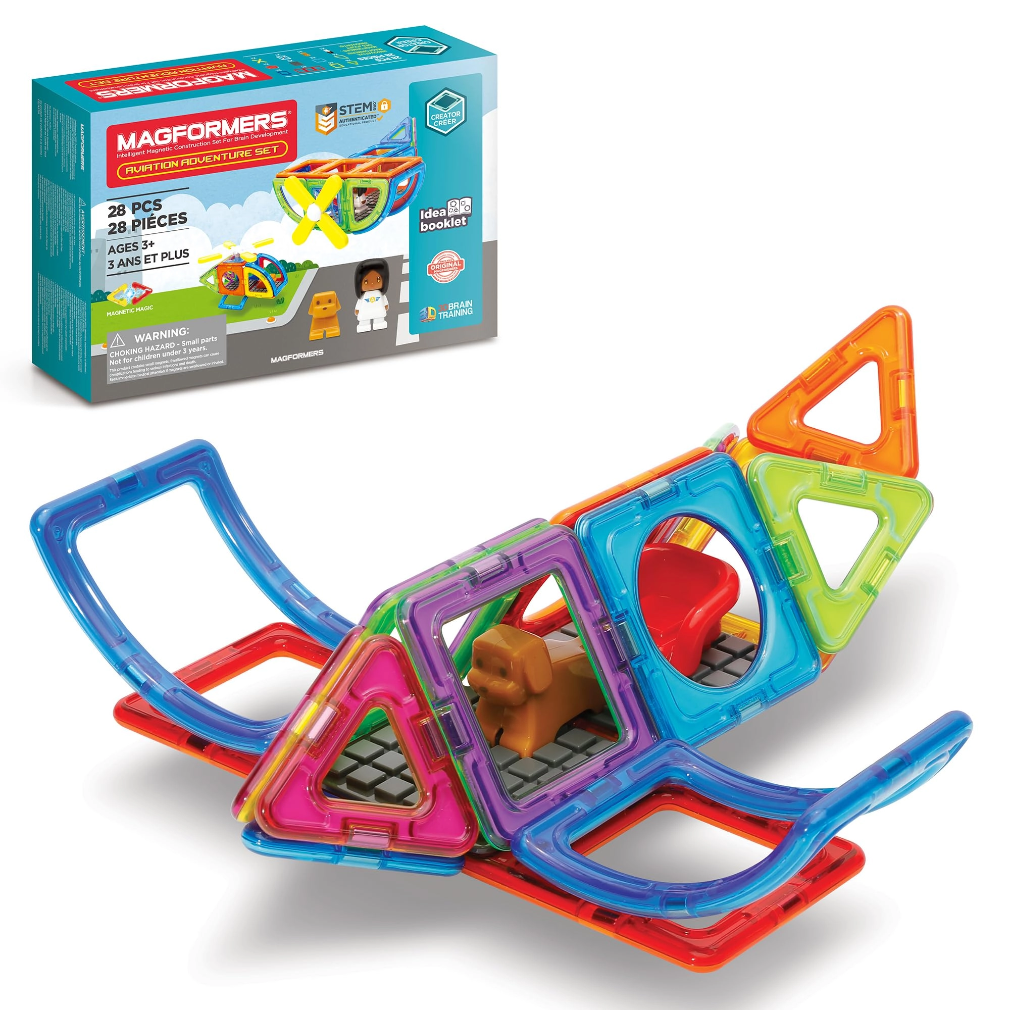 Magformers Aviation Adventure - pilot dog 28 pcs Movie