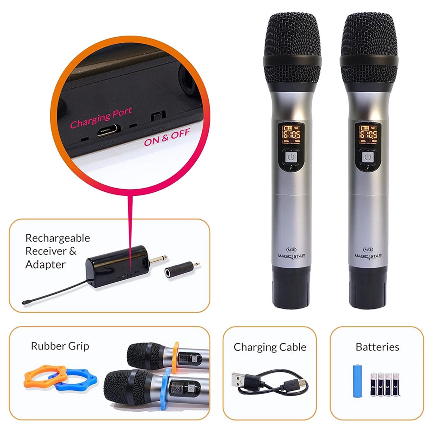UHF Duet Wireless Microphones - 2