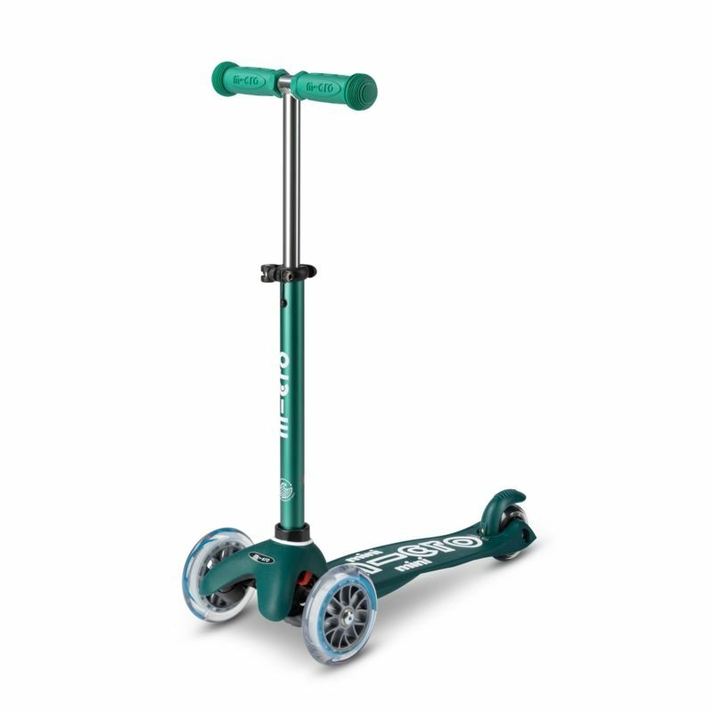 Mini 3 in 1 Deluxe Eco 3-Wheel Kick Scooter – 120mm LED + Seat