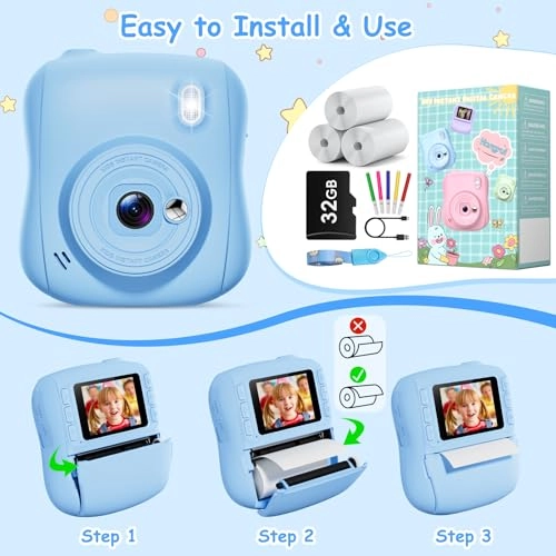 Kids Camera Instant Print - 32GB 14MP 1080P
