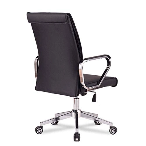 Desk Chair - PU Leather Brown High Back