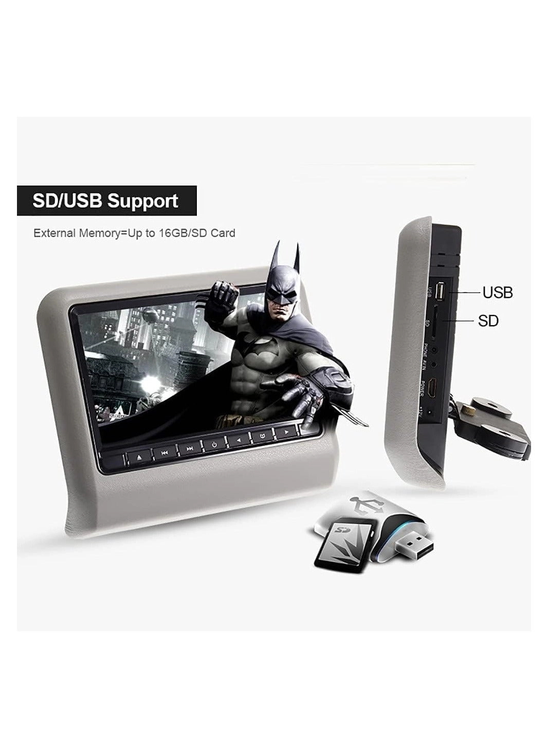 Car Headrest - 9 Inch Pack