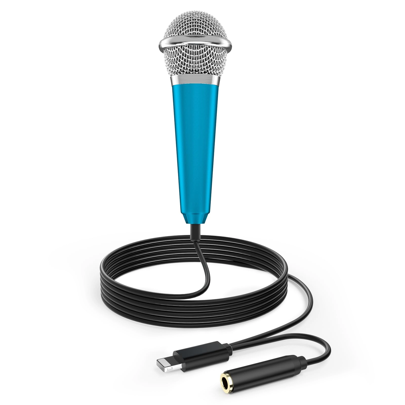 PoP voice AG01 Lightning+3.5mm-Mini-Jack Microphone