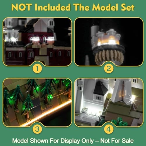 Light kit for LEGO Neuschwanstein Castle 21063