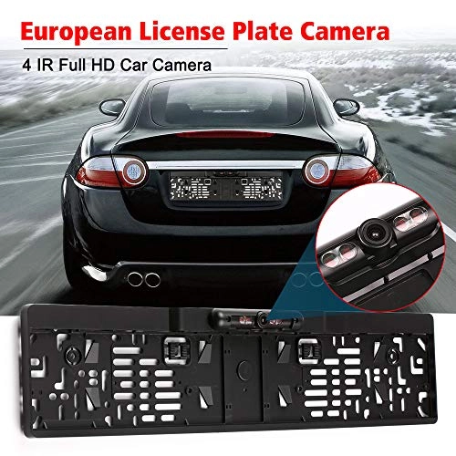 License Plate Frame with Backup Camera - Night vision RCA 420 TVL