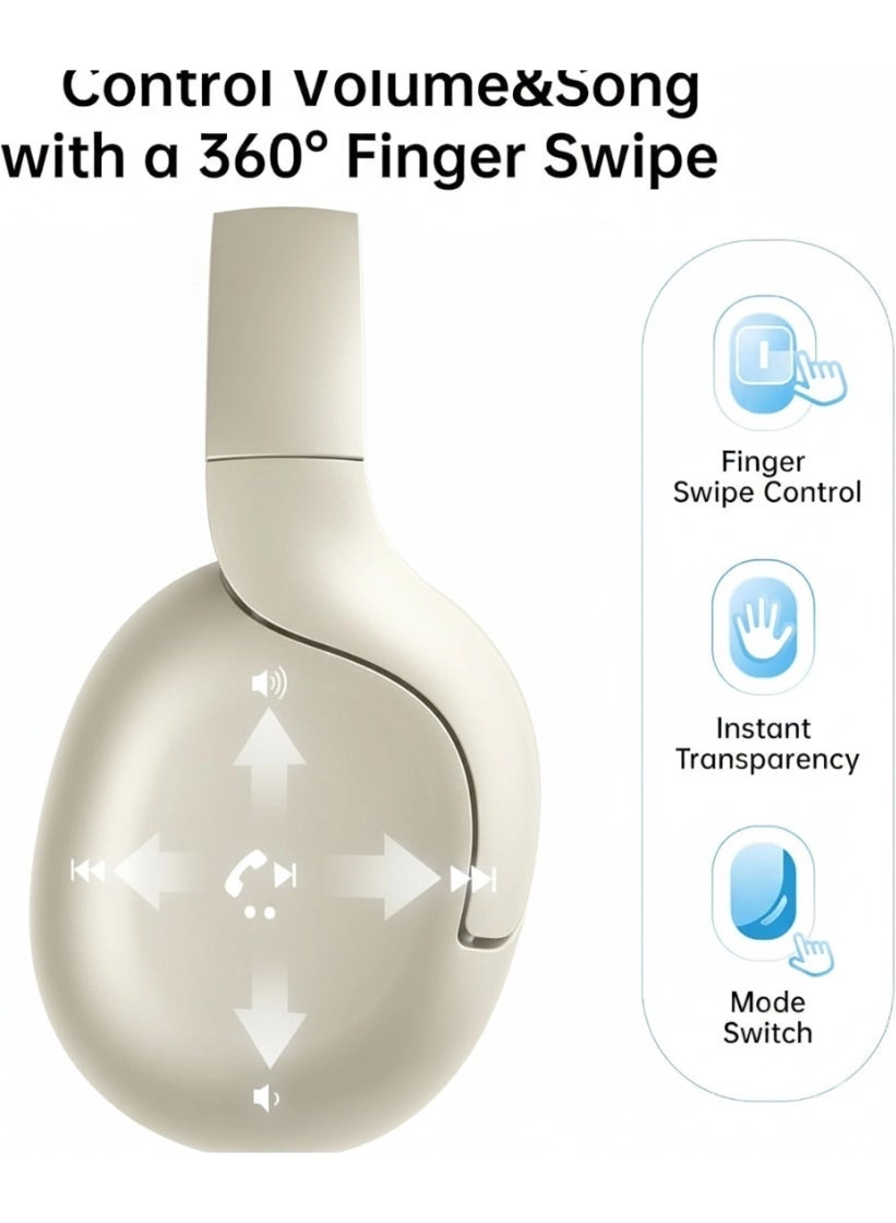 Active Noise Cancelling Headphones Wireless Headphone