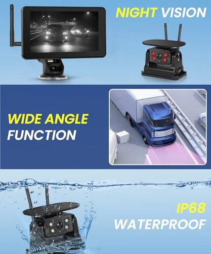 Wireless Rear View Camera - Night Vision Wireless 1080P