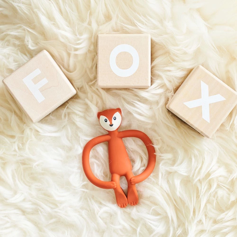Fudge Fox Teether - food-grade silicone
