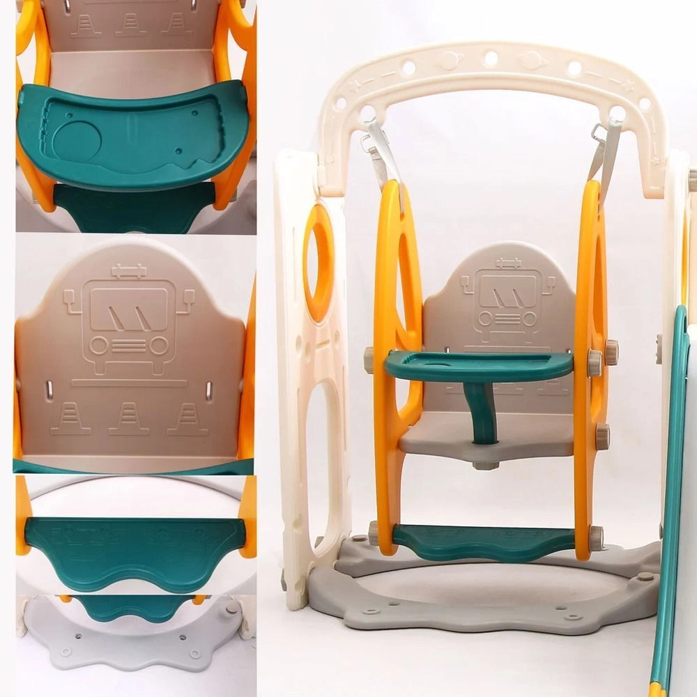 5-In-1 Children's Multiple Activity Playset With Slide - Suitable for 1 to 5 years EN71