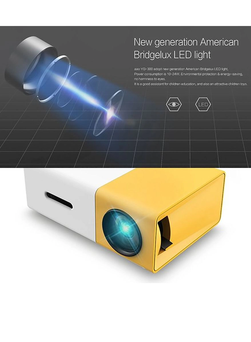 BP09 Portable Mini Smart Projector with 4K Ultra HD, DLP Technology, Android 9.0, and Bluetooth 4.1 – LED Home Cinema Video Beamer