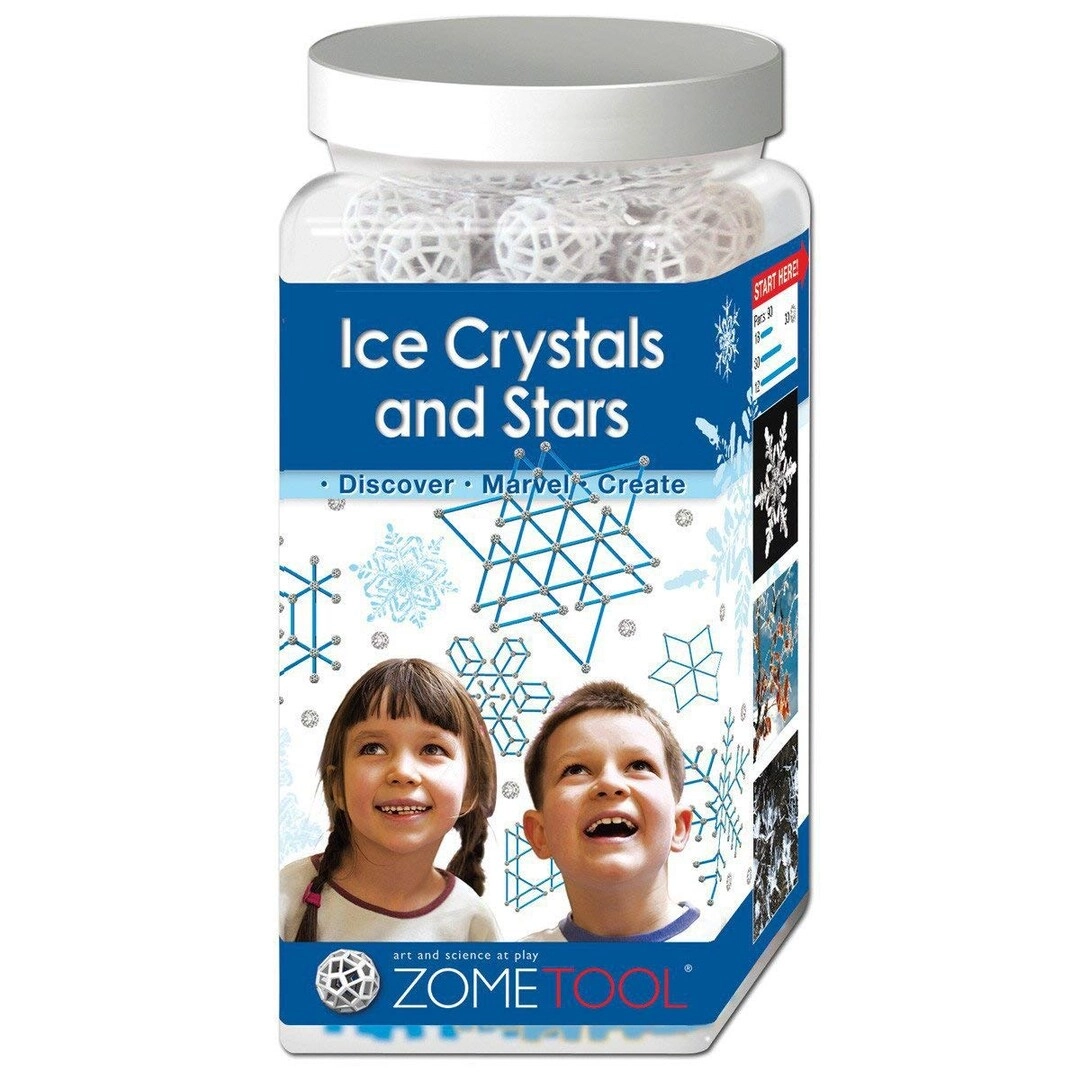 Zometool Ice Crystals and Stars Science Kit - 4 years+ 90 pieces