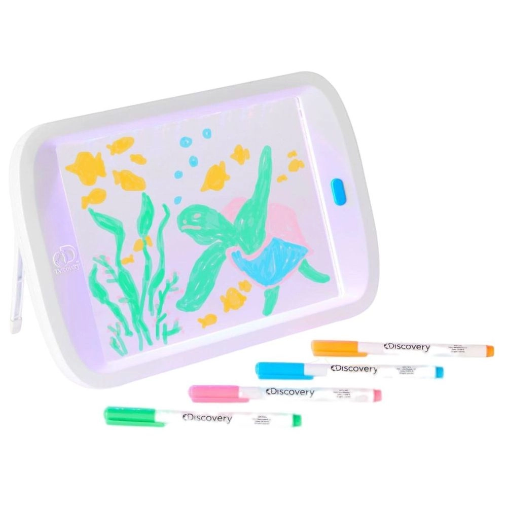 Discovery Paper Drawing Light Board - Neon Glow Suitable for 6 years to 12 years