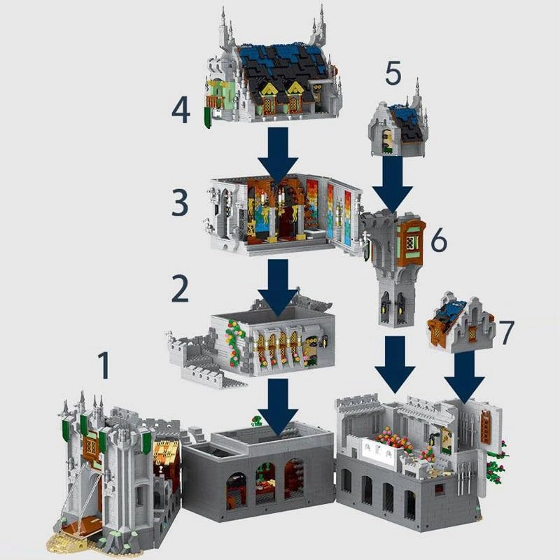 Medieval Giant Castle - Modular 3 in 1