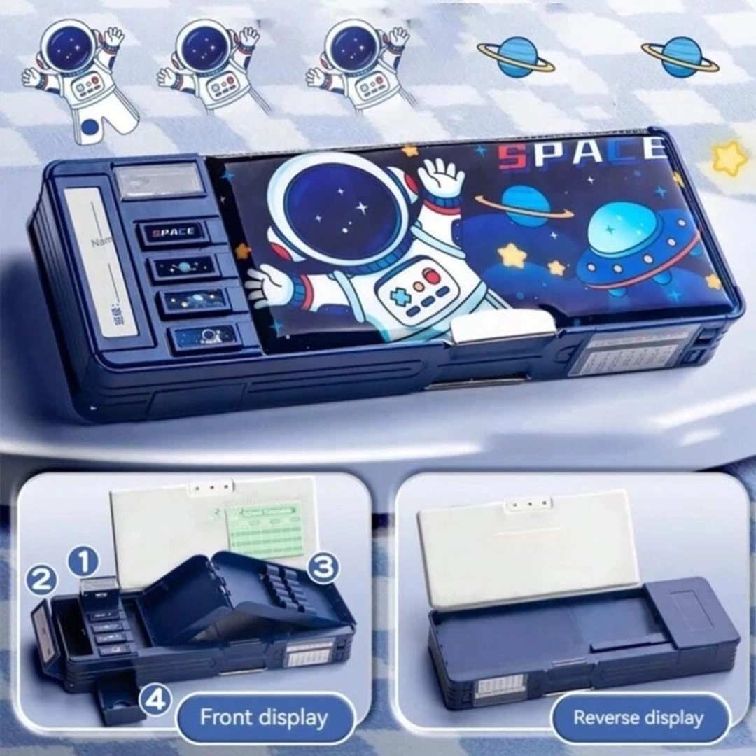 Space Theme Pencil Box - 1 Set
