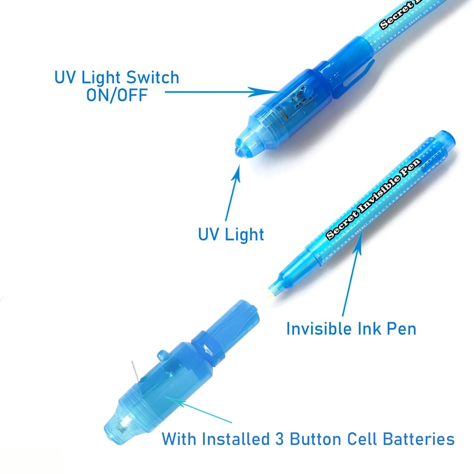 Invisible Ink Pen - Multicolor Fine