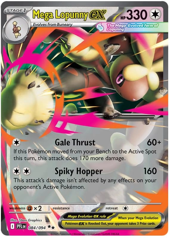 Pokémon Mega Lopunny ex 084/094