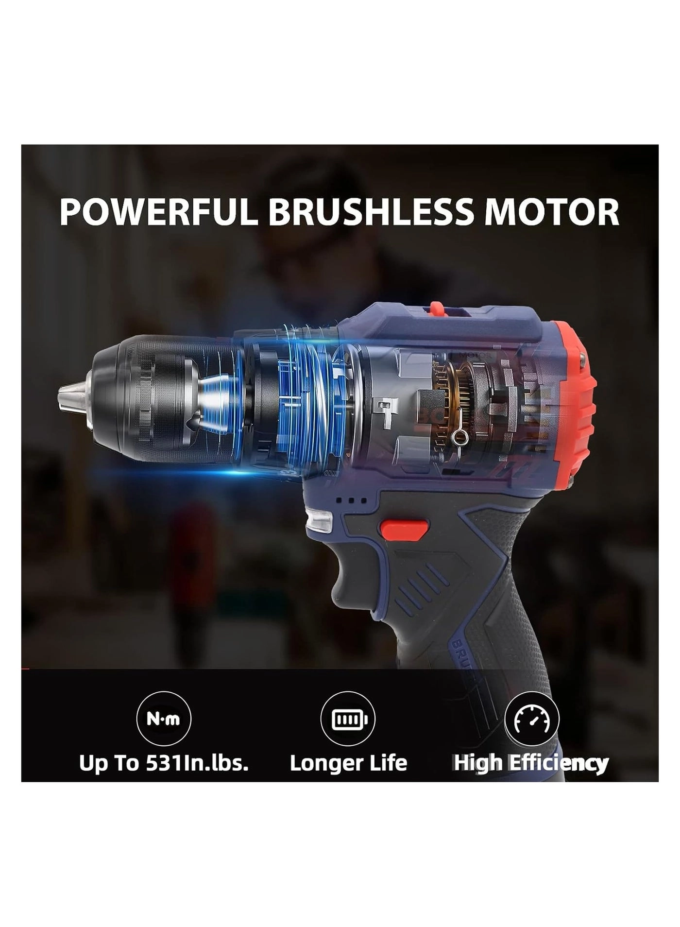 88VF Cordless Brushless Impact Drill
