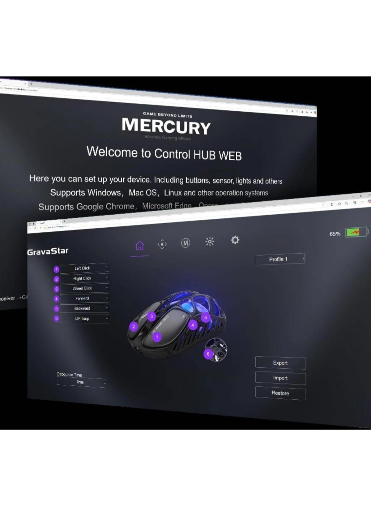 Mercury X - Bluetooth 2.4GHz wireless wired USB