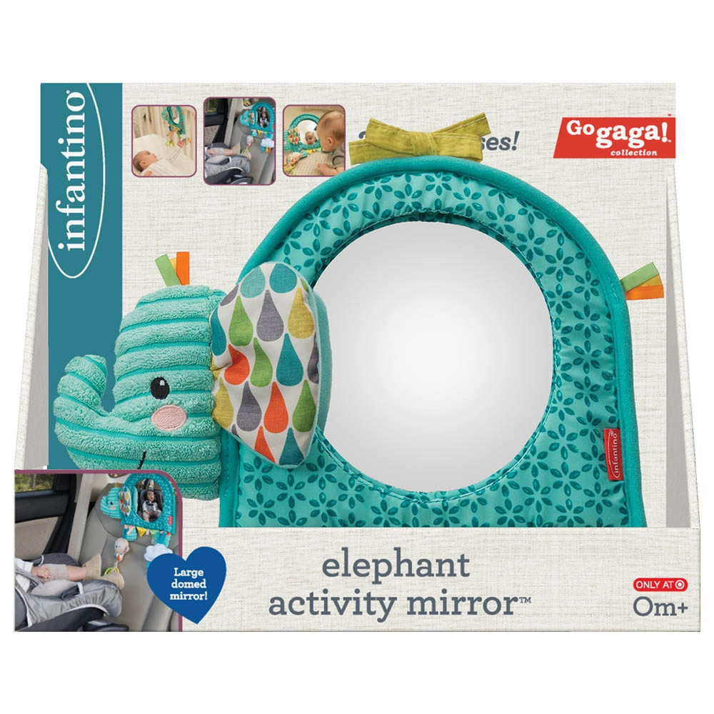 Go Gaga Elephant Baby Activity Mirror - 0 months