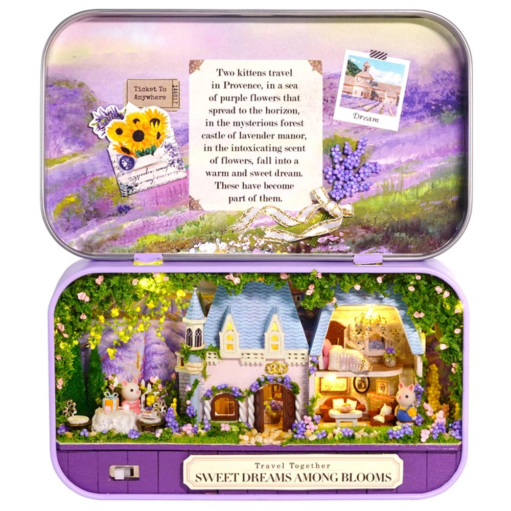CuteBee Box Theatre Doll House - Sweet Dreams Among Blooms 1:48 scale