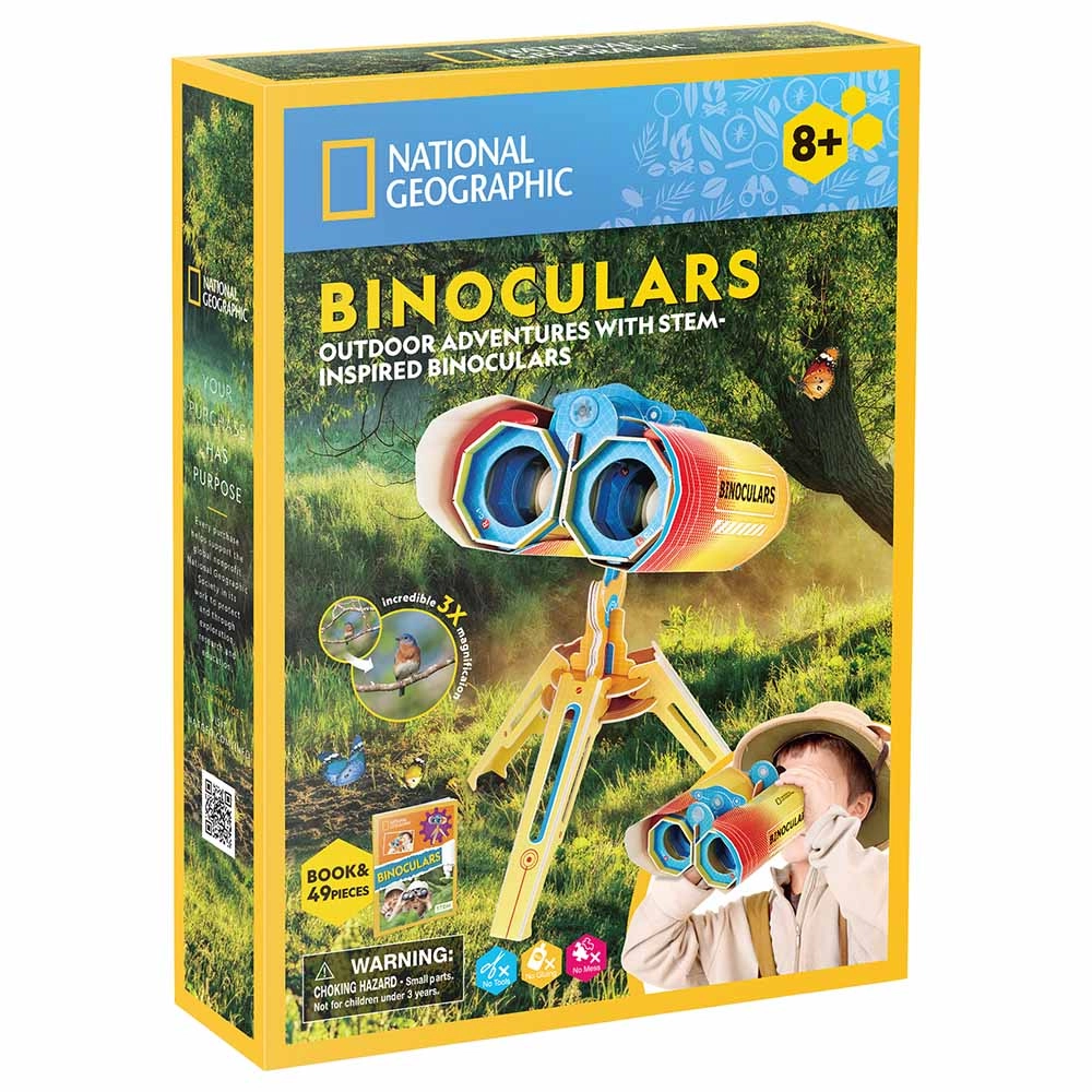 CubicFun National Geographic Binoculars 3D Puzzle (527-DS1083H) - 49 pcs