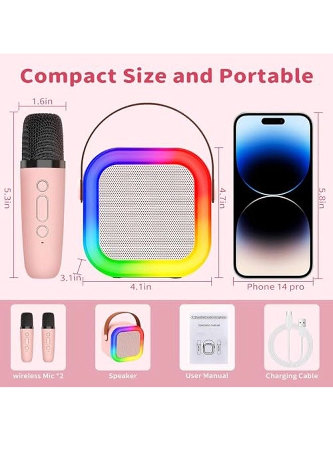 Portable Karaoke Machine - 2 wireless microphones