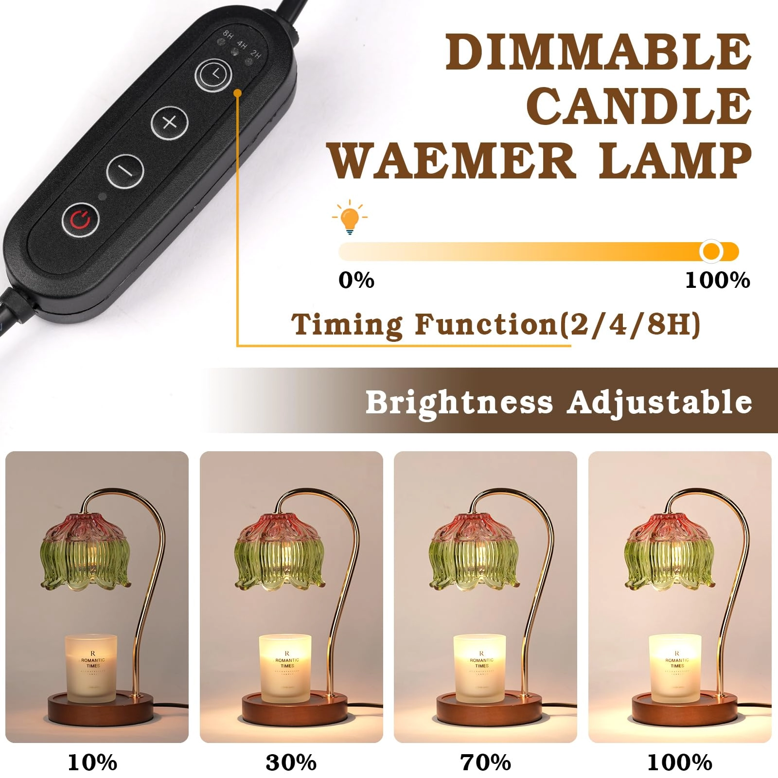 Strawberry Candle Warmer Lamp - Timer Dimmable