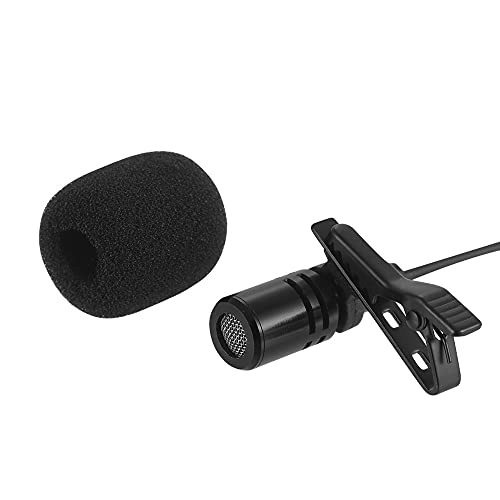 Mini Portable Clip-on Lapel Lavalier Condenser 3.5mm-Mini-Jack Microphone