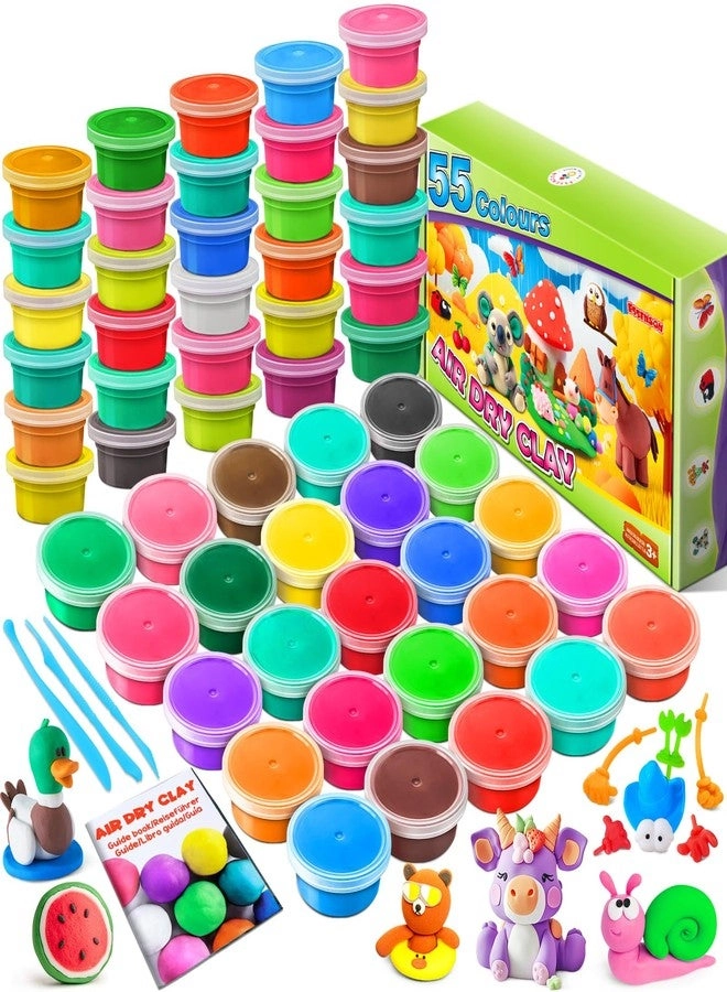 ESSENSON Modeling Clay - Air Dry with Tools 55pcs.