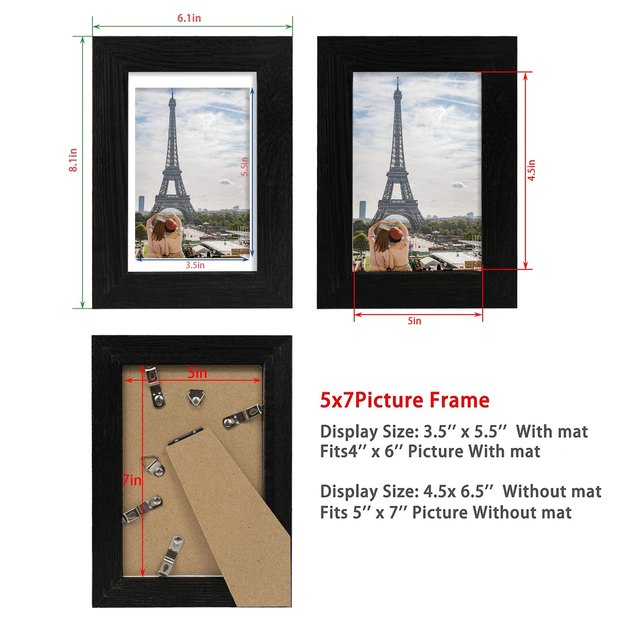 5x7 Picture Frame Set