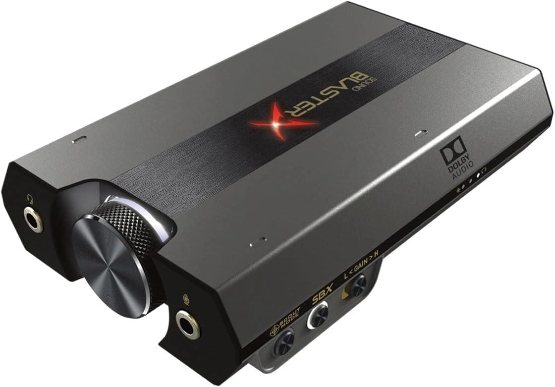 Creative Labs Sound BlasterX G6 - Hi-Res 130dB 32bit/384kHz Gaming DAC