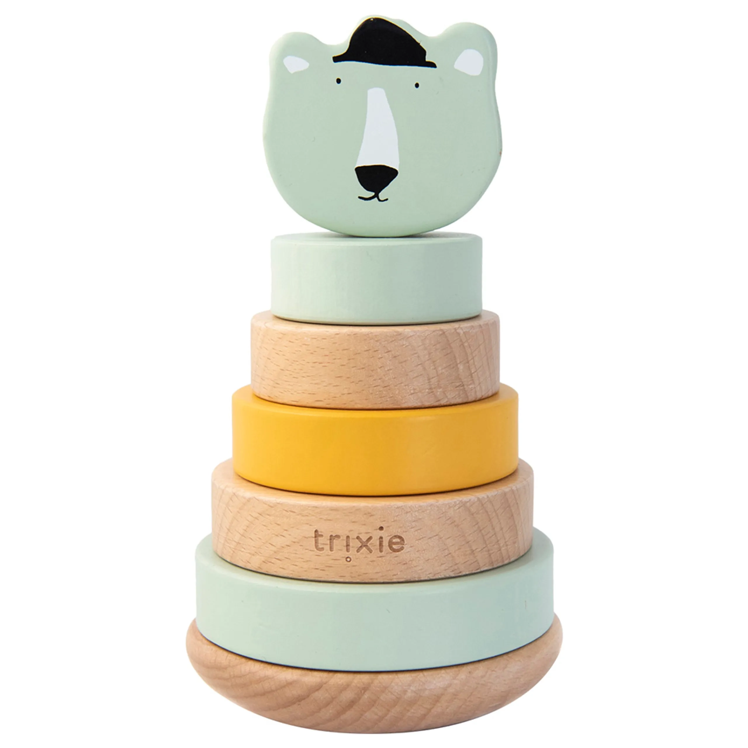 TRIXIE Wooden Stacking Toy Mr. Polar Bear - 12 months+