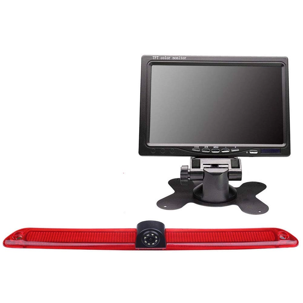 Brake Light Reversing Camera + Rear View Mirror Monitor - Night vision 628 x 586 pixels
